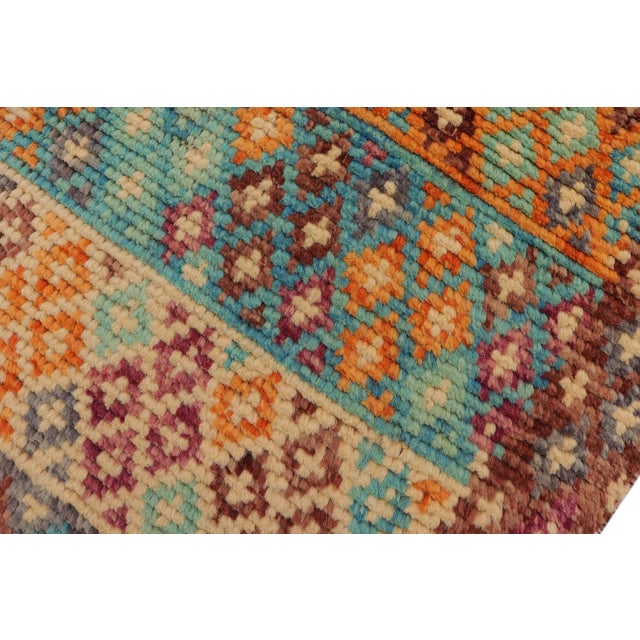 Brown Eclectic Balochi Brown/Rust Wool Rug - 3'6''x5'2'' For Sale - Image 8 of 11