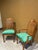 Textile Pair of Mid-Century Transitional Cane Back Armchairs in Everlast Billiard Green Chenille (Thomasville Ceremony Style) - Set of 2 For Sale - Image 7 of 12