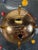 1960s Atomic Era MCM Vacumet Inc. Gold "Solar System" Coin Bank For Sale - Image 5 of 11