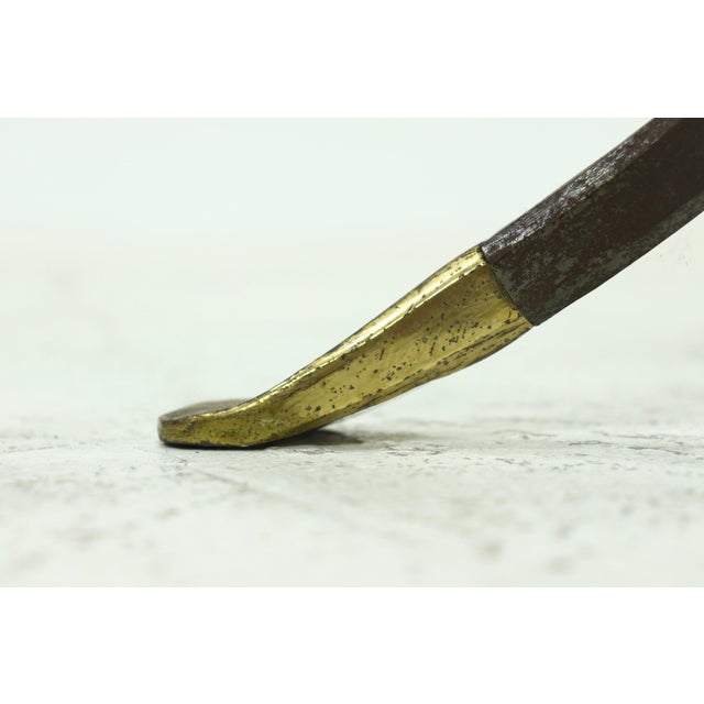 Coffee Table in Brass and Forged Iron by Manfred Bredohl, 1970s For Sale - Image 6 of 10