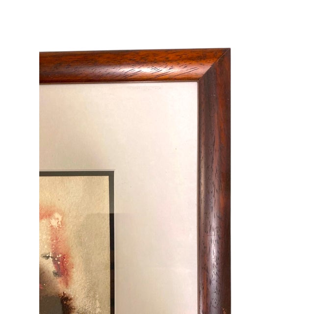 Paper Norman Carton Original Painting Abstract Expressionist Mid-Century Modern Art New York Signed For Sale - Image 7 of 14