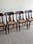 1960s Vintage Sculpted Mahogany Dining Chairs With Cane Seats, Set of 4 For Sale In Greensboro - Image 6 of 15