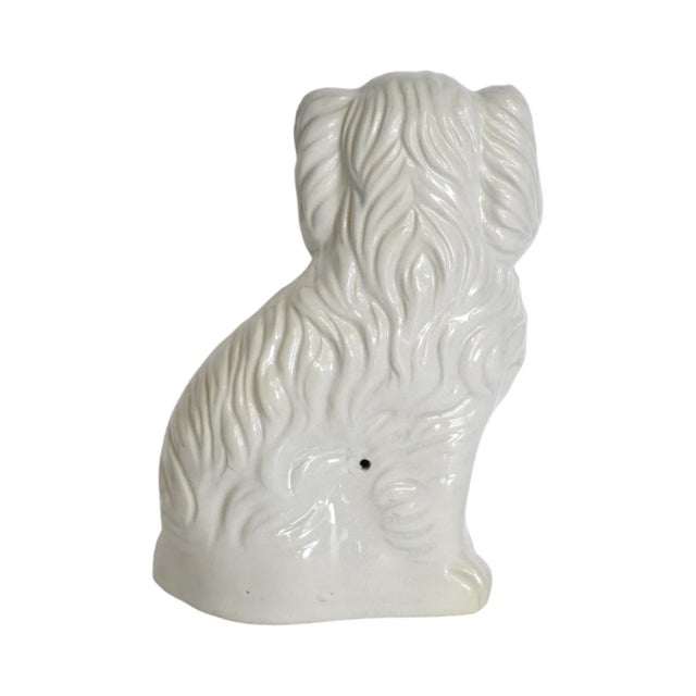 White Floris & Fergus the White Staffordshire Dogs and Their Portraits by Susannah Carson For Sale - Image 8 of 12