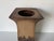 Striking vintage studio pottery vase attributed to Ron Lederer, featuring a sculptural flared silhouette and richly...
