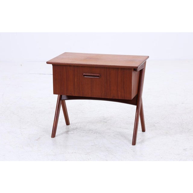 Mid-Century Danish Teak Sewing Box, 1960s For Sale - Image 4 of 15