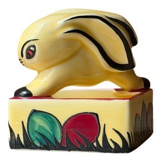 Vintage Rabbit Basket by Ditmar Urbach, 1930s For Sale