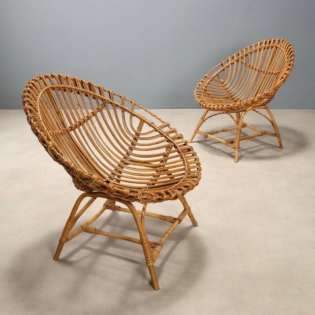 Vintage Bamboo Armchairs, 1960s, Set of 2 For Sale - Image 10 of 10
