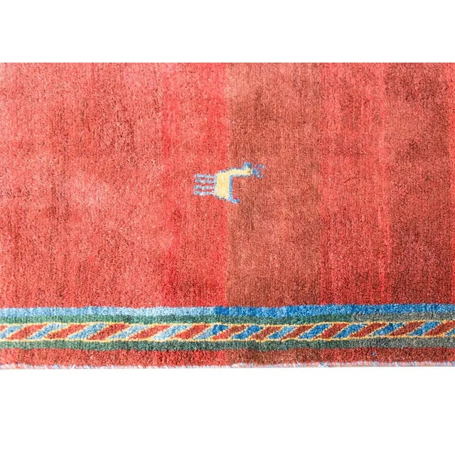 Traditional Late 20th Century Vintage Gabbeh Rug For Sale - Image 3 of 12