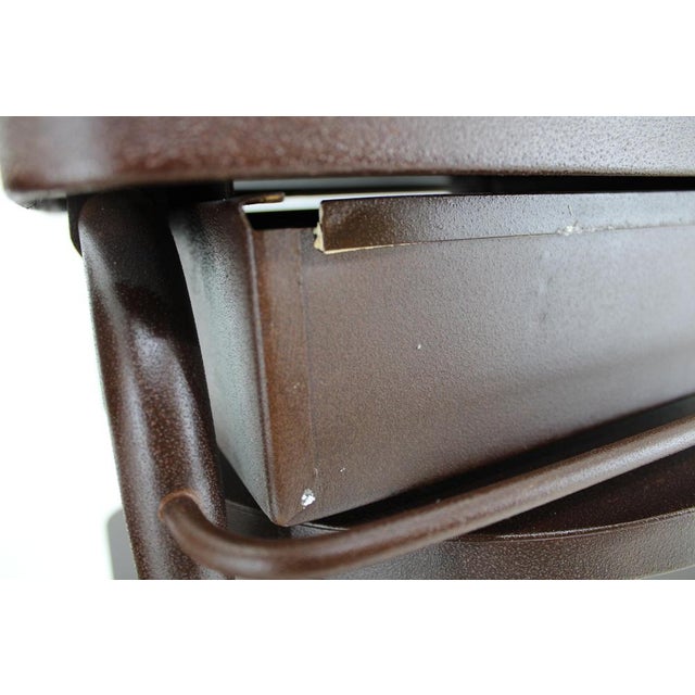 Industrial Nightstands with Pull Out Table, Former Czechoslovakia, 1940s, Set of 2 For Sale - Image 14 of 16