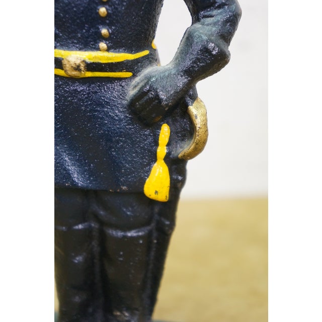 Antique Cast Iron Robert E Lee & Ulysses S Grant Civil War Bookends 8" For Sale - Image 14 of 15