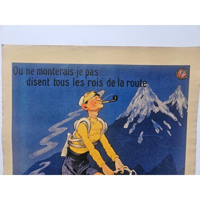 1930s Art Deco Advertising Poster Bicyclette Royal Fabric Bicycle, France, 1930s For Sale - Image 5 of 9