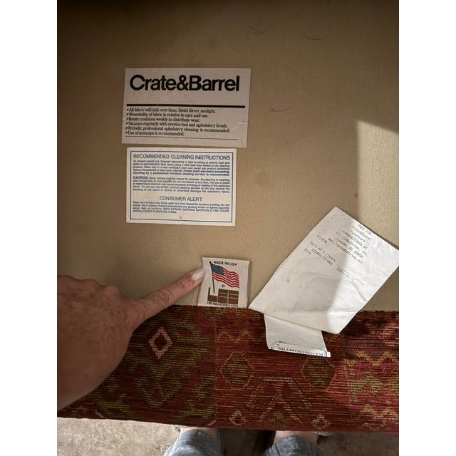 Rustic Vintage Crate & Barrel Vintage Club Chair For Sale - Image 3 of 3