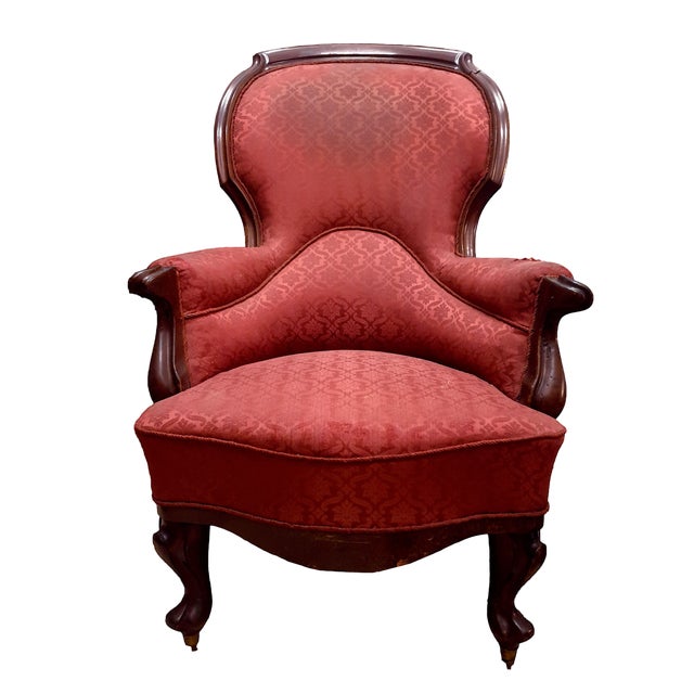 French Louis Philippe Armchair in Mahogany For Sale