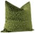 Contemporary 22" Olive Antelope Cut Velvet Pillows - a Pair For Sale - Image 3 of 5