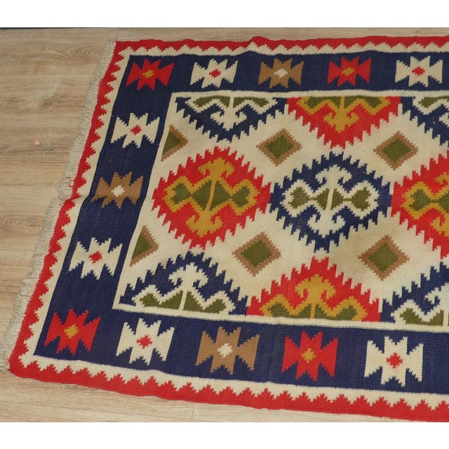 Large Vintage Rug, 1960s For Sale - Image 4 of 14