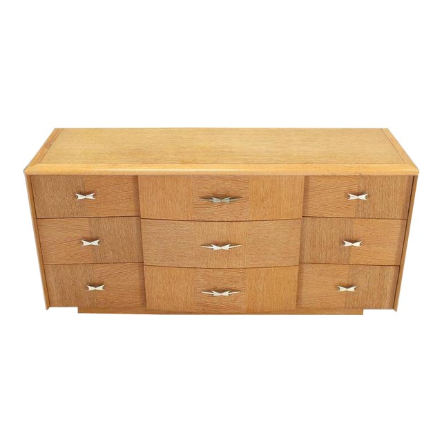Mid Century Modern Cerused Oak Long Dresser Chairish