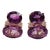 Christina Addison Large Gum Drop Earrings With Two-Toned Amethyst and Diamonds For Sale