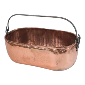 Antique Copper Oval Bucket, Circa 1910