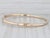 Metal Audry Rose 2-Toned Buckle Bangle Bracelet 14k Yellow White Gold 7.5" For Sale - Image 7 of 8