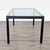 Crate & Barrel Crate & Barrel Glass Top Parsons Dining Table For Sale - Image 4 of 5