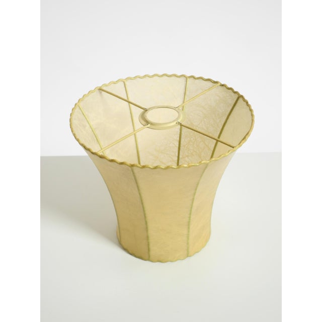 1960s Orange Ceramic Table Lamp with Cocoon Shade | Made in Italy For Sale - Image 17 of 18