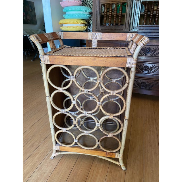 1970s Bamboo Wine Rack For Sale - Image 4 of 6