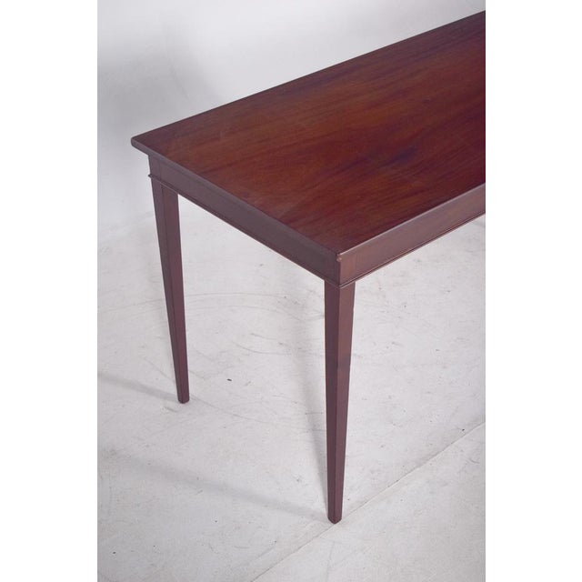 1950s English Rectangular Coffee Table in Mahogany, 1950s For Sale - Image 5 of 11