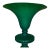 Large 1980s Spanish Artisan Green Glass Centerpiece Bowl For Sale