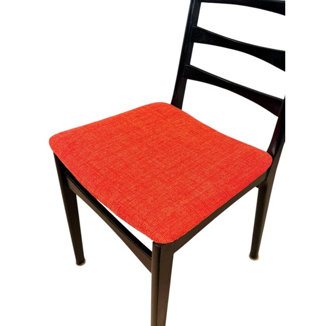 Mid 20th Century Set of 4 Italian Mid-Century Modern Ladder-Back Dining Chairs For Sale - Image 9 of 12