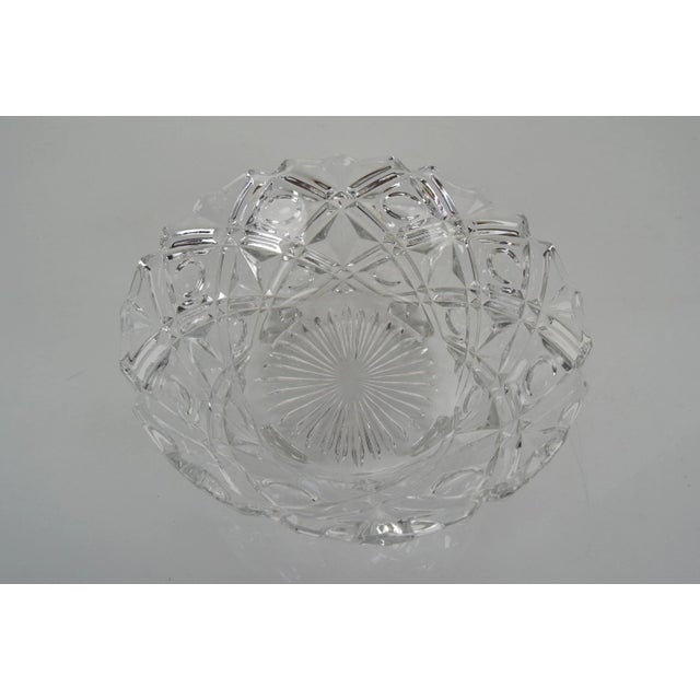 Mid-Century Crystal Glass Bowl, 191960s For Sale - Image 6 of 11