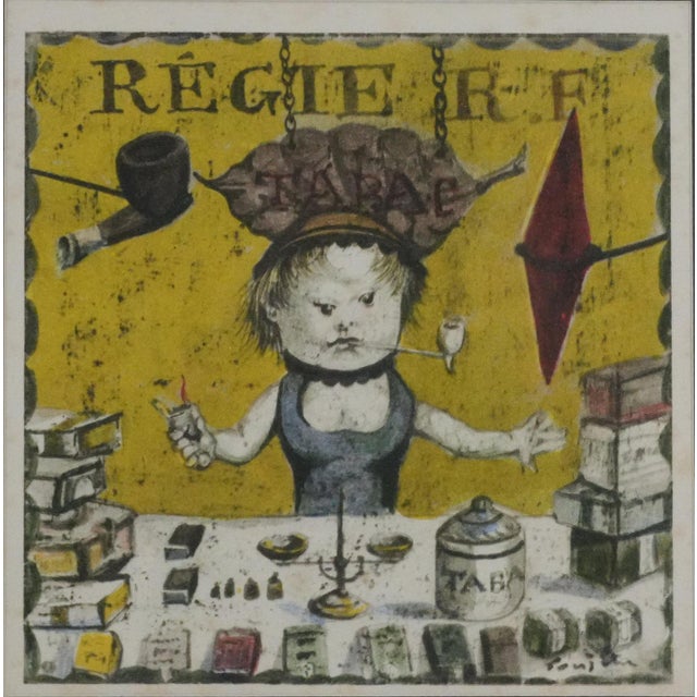 Tsuguharu Foujita, La régie, Lithograph For Sale - Image 5 of 6