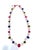 Bochic “Capri” Vintage Ruby & Multi Color Sapphire Necklace In 18K Gold & Silver For Sale - Image 4 of 15
