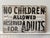 Vintage Hand-Painted "No Children Allowed – Reserved for Adults" Wooden Camp Sign For Sale - Image 15 of 15