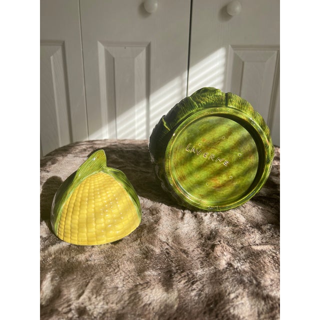 Vintage 1990s Ceramic Corn Cookie Jar For Sale In Naples, FL - Image 6 of 7
