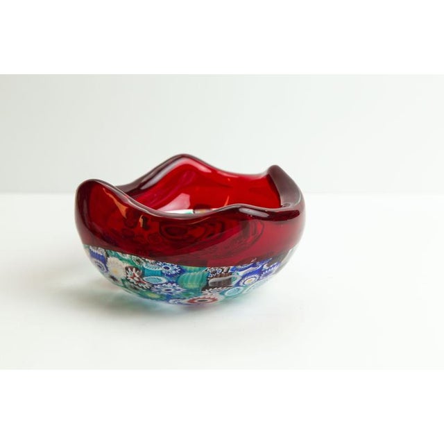 Murano Millefiori Incalmo Bowl by Archimede Seguso, Italy, 1950s For Sale - Image 9 of 10