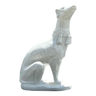 Vintage Regency Blanc De Chine Greyhound For Sale