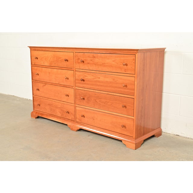 Harden Furniture Arts and Crafts Shaker Solid Cherry Wood Eight-Drawer Dresser For Sale - Image 17 of 17