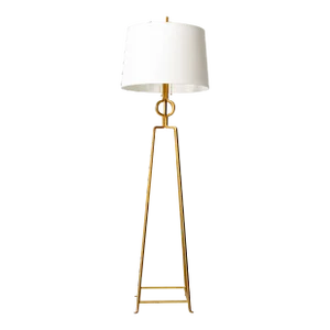 Tommi Parzinger Gold Gilt Enameled Floor Lamp