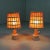 Bedside Lamps in Wicker and Wood, 1960s, Set of 2 For Sale - Image 13 of 14