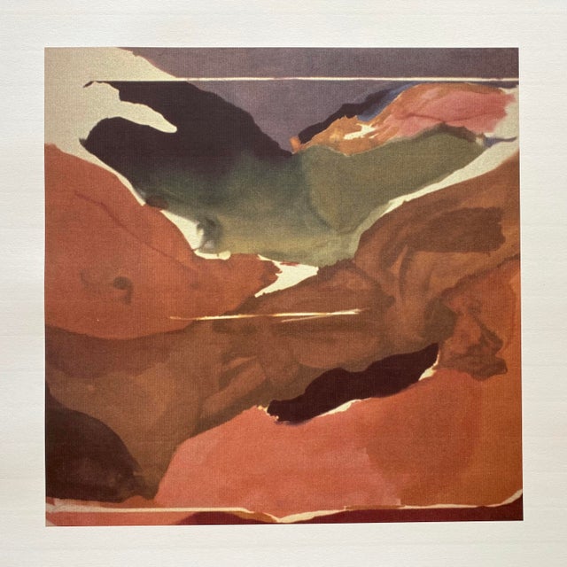 Mid-Century Modern Helen Frankenthaler Abstract Expressionist Fine Art Lithograph Print " Nature Abhors a Vacuum " 1973 For Sale - Image 3 of 12