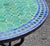 2020s 40" Handcrafted Turqoise and Blue Moroccan Mosaic Table For Sale - Image 5 of 7