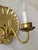 Mid Century Hollywood Regency Style Brass Shell Two Light Electric Wall Sconce - A Pair For Sale In Chicago - Image 6 of 11