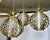 Trio (3) Mid-Century Hollywood Regency Pierced Brass Cluster Pendant Chandelier $4,500 For Sale - Image 14 of 18