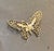 Mid-Century Modern Sarah Coventry Gold Tone Butterfly Brooch For Sale - Image 3 of 4