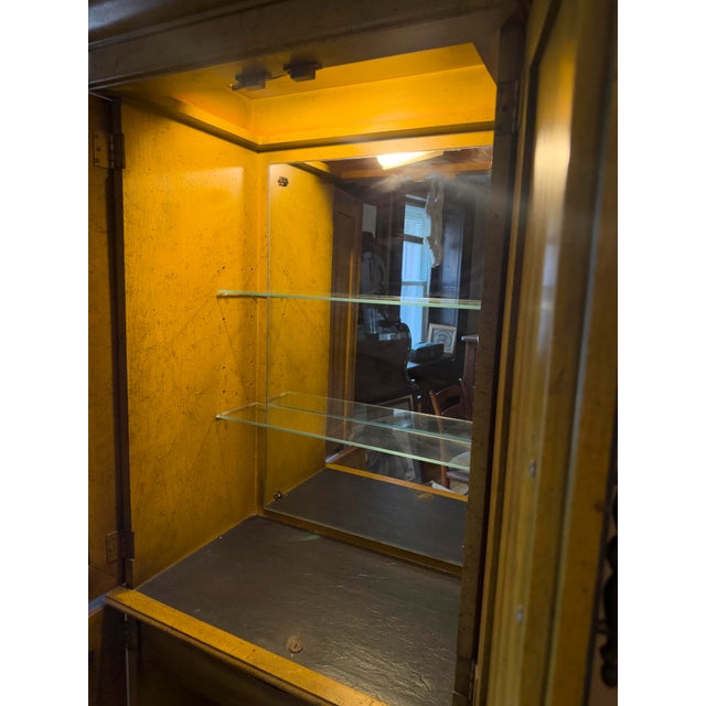 Brown 1970s Spanish Revival Bar Cabinet For Sale - Image 8 of 13