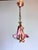 Pink ⁠1970s Vintage Italian Pink Murano Ruffled Glass and Ceramic Rose Chandelier⁠ For Sale - Image 8 of 17