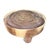 Raw Acacia Low Round Coffee Table For Sale - Image 4 of 5