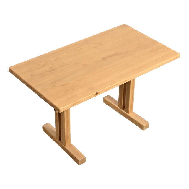 Pine Dining Table for Les Arcs, France, 1970s For Sale