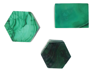 Mid-Century Modern Malachite Miniature Boxes, 1980s, Set of 3