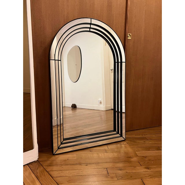 Art Deco Style Mirror from Deknudt, 1960s, in Very Good conditions. Designed 1960 to 1969 This piece is attributed to the...